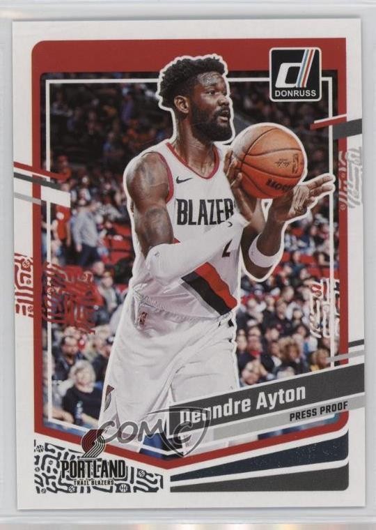 2023-24 Panini Donruss Silver Press Proof DeAndre Ayton #72 1pe0