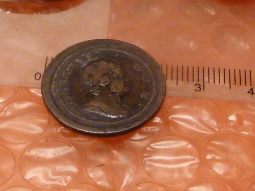 Original 1723 George I Colonial Times Farthing #3 - Picture 3 of 3