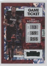 2021-22 Panini Contenders Game Ticket Green Ice Bam Adebayo #43 19um