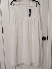 Lulus White High-Waisted Textured Midi Skirt ...