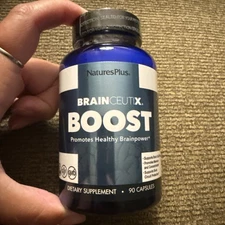 BrainCeutix by NaturesPlus Boost Ginkgo Plus Brain Supplement 90 Caps Exp 10/27