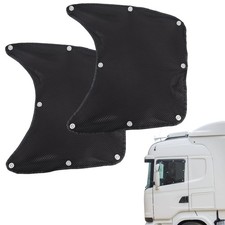 2pcs Semi Truck Side Window Sun Shades 23.62x19.29in Easy Install Car Accessorie
