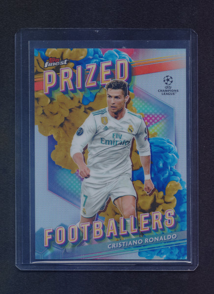 Topps Finest 2023 Cristiano Ronaldo Prized Footballers Fusion Yellow-Blue PFF-3