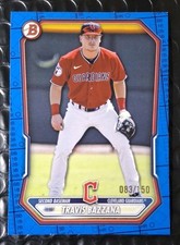 ⚾🔥 Travis Bazzana 2026 Bowman Blue Pattern Parallel /150 💎 Guardians Prospect 