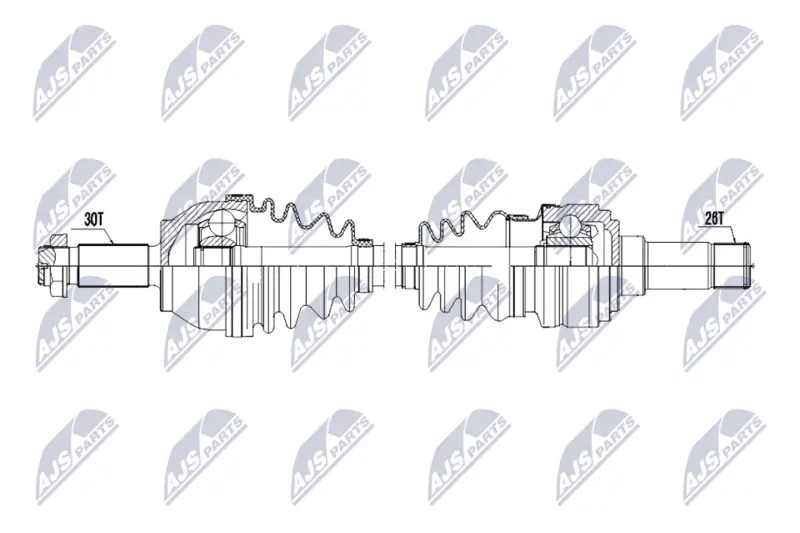 Antriebswelle Hinterachse Links NPW-ME-230 Nty-image