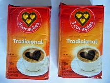 3 Coracoes / Roast  & Ground- Coffee / Café  Tradicional *2-pack * Free Shipping
