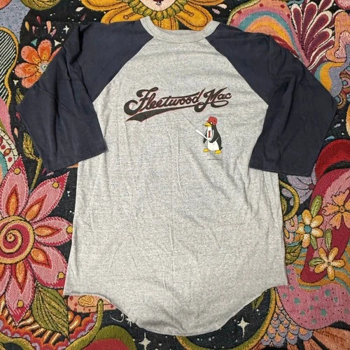 Fleetwood Mac Mirage Concert Tour Raglan Tee Pe 1980s vintage concert t-shirt, vintage, single stitch, B+ condition