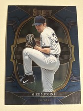 2023 Panini Select Concourse Mike Mussina #71 Blue Prizm HOF