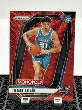 2024-25 Panini Prizm Monopoly - Tidjane Salaun #33 Ruby Wave Prizm (RC)