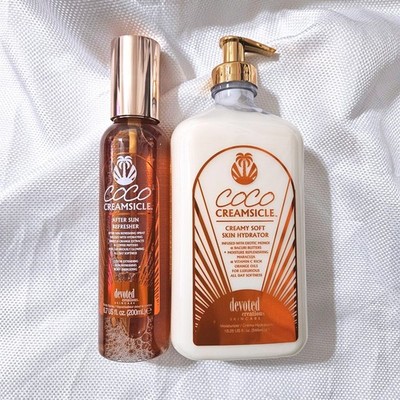 Devoted Creations Coco Creamsicle After Sun Refresher & Skin Hydrator Lotion Set