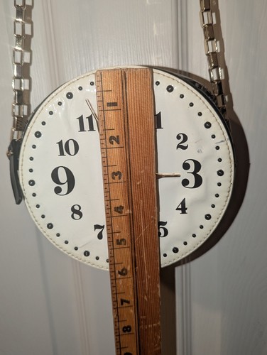 Kate Spade Glimmerton Station Clock Watch Coin Purse Bag Small pouch - Picture 5 of 9