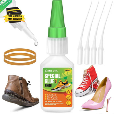 Clear Super Glue for Shoe Repair, 20G, Waterproof, Strong, Quick Fix, Bonding Sh