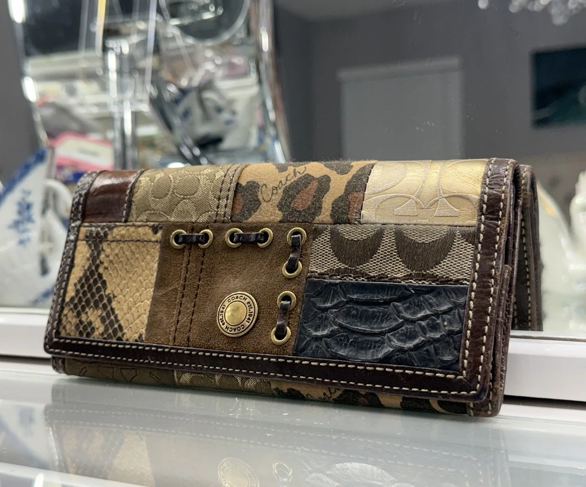 Coach Patchwork Wallet In Women's Wallets for sale | eBay