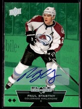 2012-13 Upper Deck Black Diamond Emerald Paul Stastny Auto 03/10 #138