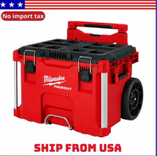 Milwaukee PACKOUT PACKOUT Rolling Tool Box, Polypropylene, 250 lb NEW