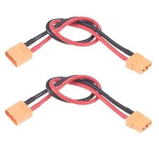 XT90 Male to Female Plug Connector Adapter Extension Cable 2 pcs 30cm 12AWG
