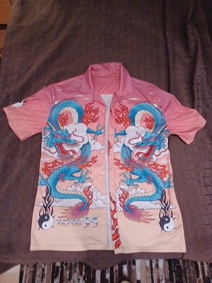 Vapor 95 Hawaiian Shirt Vaporwave Y2K Design Kleidung Button Down Herren Gr L