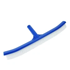 Pool Central 18" Blue Standard Curved Swimming Pool Bristle Wall Brush