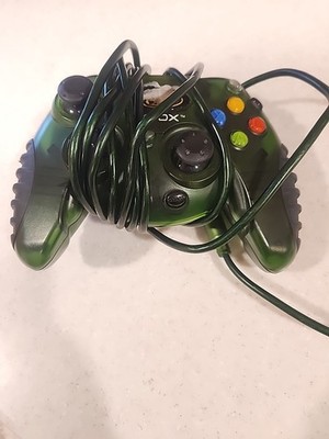 Mad Catz GameStop Wired Controller for Microsoft Xbox Green Yellow Original Xbox