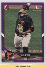 2018 Bowman Draft Purple 191/250 Jake Wong #BD-55 READ 2o7