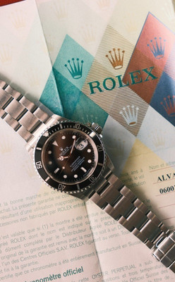 1005 Rolex Submariner 16610 Silver Oyster Bracelet with Original Papers