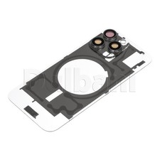 Clear Back Glass Battery Cover for Apple iPhone 16 Pro Max Transparent