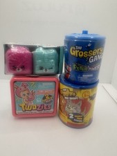 MOOSE TOYS VARIETY PACK LOT OF 4 - SHOPKINS, GROSSERY GANG, UGGLYS PET, TWOZIES