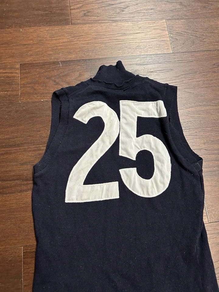 Camiseta de fútbol americano vintage Jezza años 80 CARLTON BLUES VFL Guernsey #25 Alex Jesaulenko Foto 4 de 4