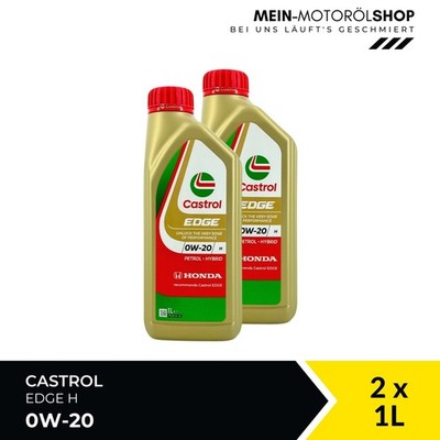 Castrol Edge H 0W-20 ACEA C5 API SQ ILSAC GF-7 Motoröl 2x1 Liter = 2 Liter
