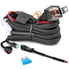 1-Lead DT Connector Relay Wire Harness Kit for LED Light Bar ON OFF Switch UTV