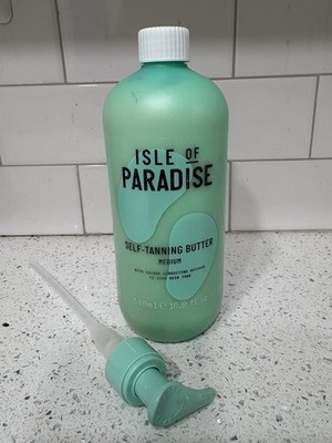 Isle Of Paradise Self Tanning Butter Hello Golden Glow 16.9 Fl Oz New + Pump