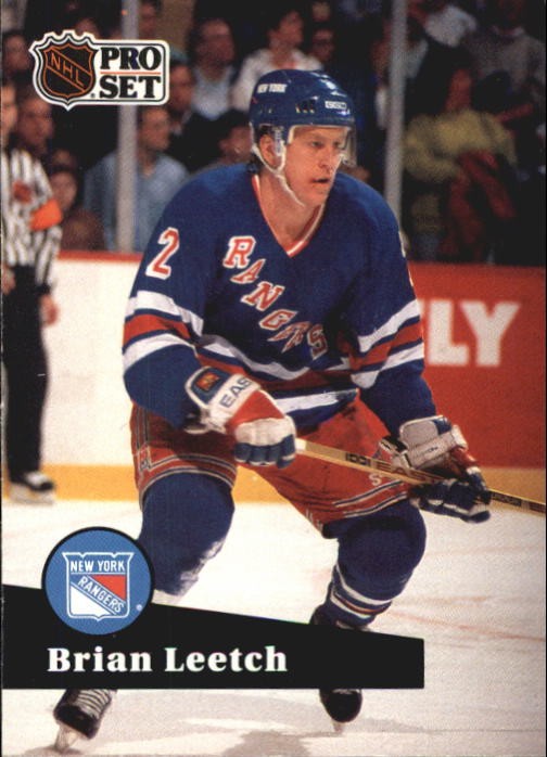 1991-92 Pro Set French #159 Brian Leetch UER - HKY