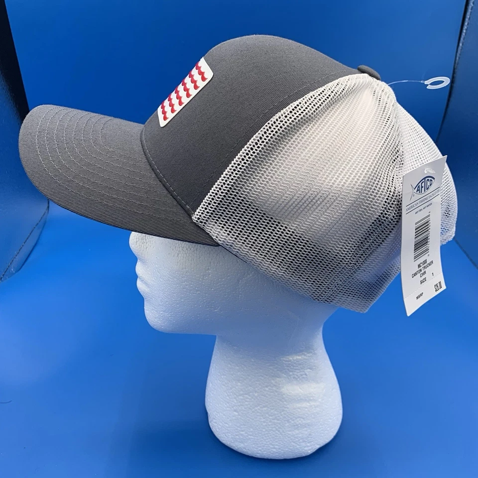 NUEVO CON ETIQUETAS CAPPELLINO AFTCO Cantón Trucker Sombrero COLOR CARBÓN NUEVO Foto 4 de 4