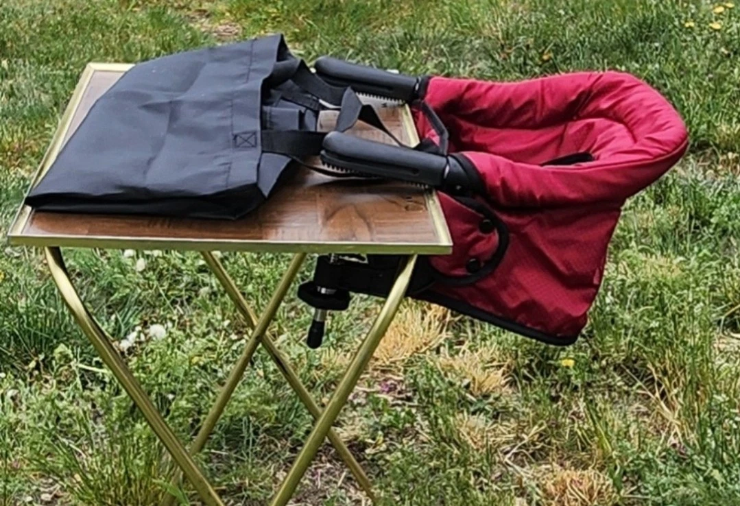 Toogel Red/Black Portable Table Clamping Chair/Carry Bag/Instructions
