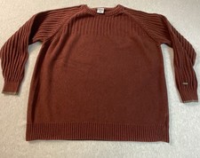 Columbia Cable Knit Sweater Men  s XXL Pullover Cotton Crew Neck Outdoors Classic