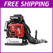 Powerful 63CC Gas Leaf Blower with Variable Speed & Cruise Control - 665 CFM