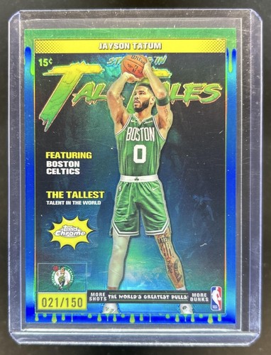 2025 Topps Chrome Jayson Tatum Refractors Blue (RAW)