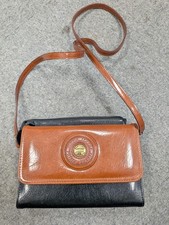 Borsa a tracolla vintage Moda Italia Prima Classic in pelle lunga 23 cm (T32)