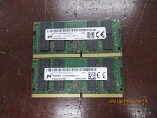 Lot of 2 Micron 16GB 2Rx8 PC4-3200AA SO-DIMM Memory RAM MTA16ATF2G64HZ-3G2J1