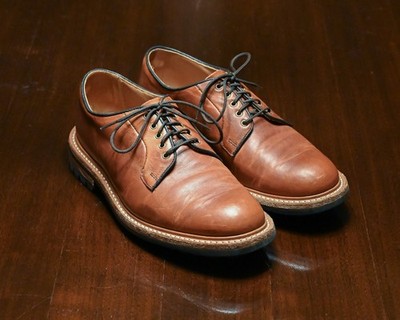 Tricker's x Division Road Robert Derby US9.5 / UK8.5 Horween Natural Dublin