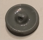 Vintage  Military Style  Button Carved Glass — photo 3