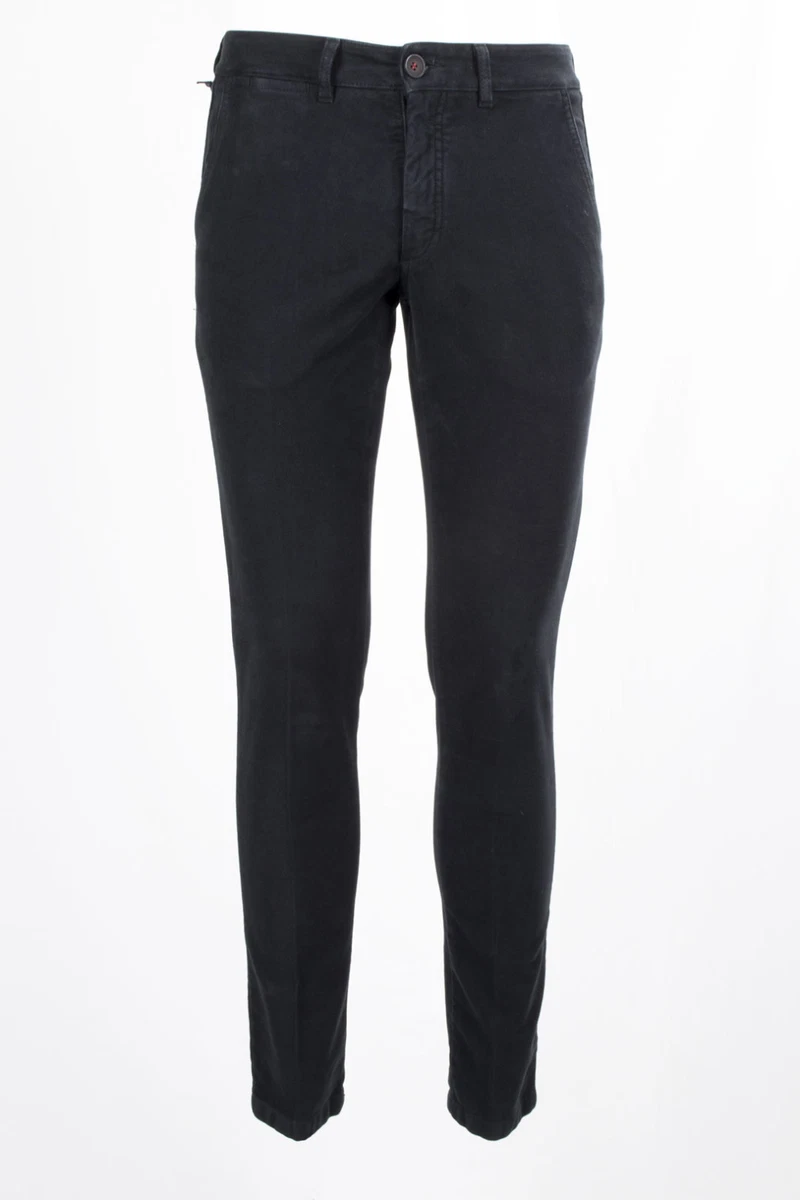 Pantaloni Casual A Va Alta Elasticizzati E Affusolati Da Uomo - Foto 5