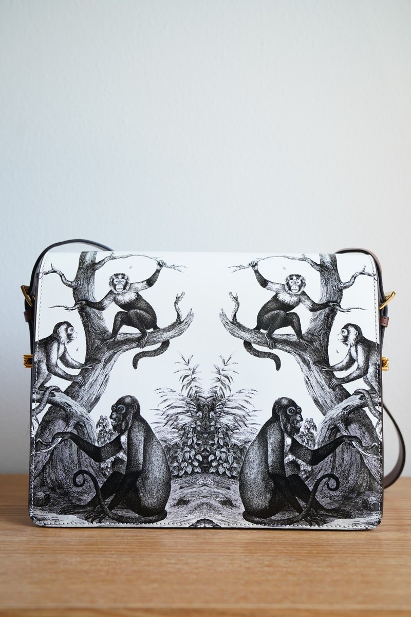 BURBERRY Large Monkey Print Leather Grace Bag | eBay