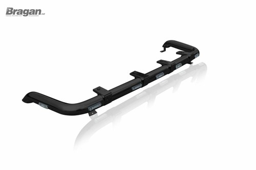 Roof Spot Bar+LEDs+Jumbo LED Spots Van To Fit Volkswagen Crafter 14 - 17 - BLACK - Picture 2 of 10