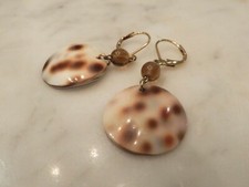 Cowrie shell earrings