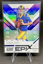 2019 Panini Score Football Epix Game Jared Goff #EG-1 Los Angeles Rams