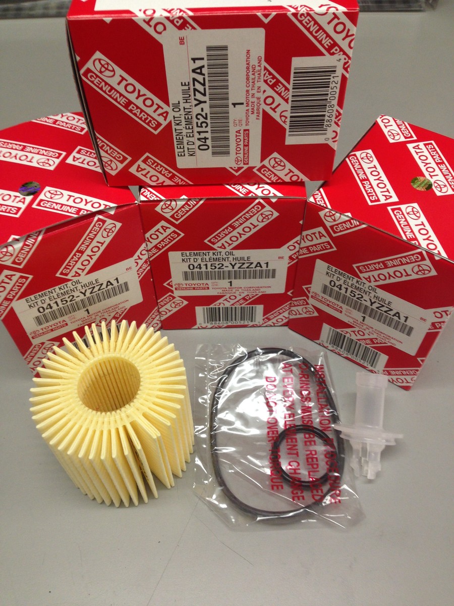 Genuine TOYOTA OEM OIL FILTER Cartridge 04152-YZZA1 SET OF 4 | eBay