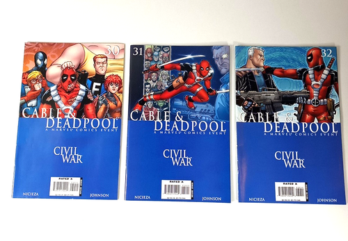 Civil War Cable & Deadpool #30-32 Marvel Comic Book 2006