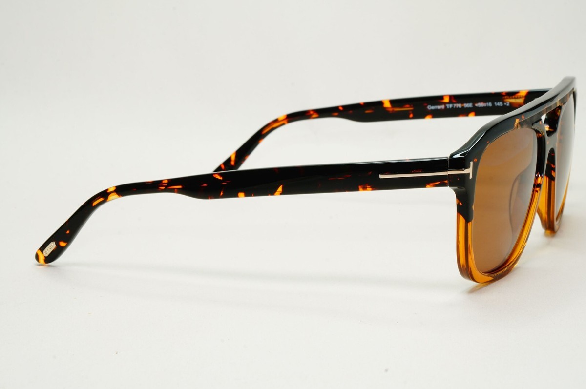 Tom Ford Sunglasses Gerrard Brown Honey Pilot Navigator FT0776 TF 