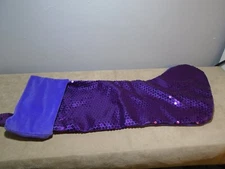 PURPLE SEQUIN 18” HOLIDAY STOCKING UNBRANDED (CB4369)